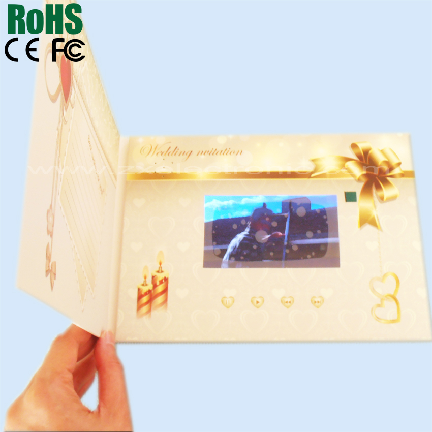 Promotional lcd video brochure card/video brochure