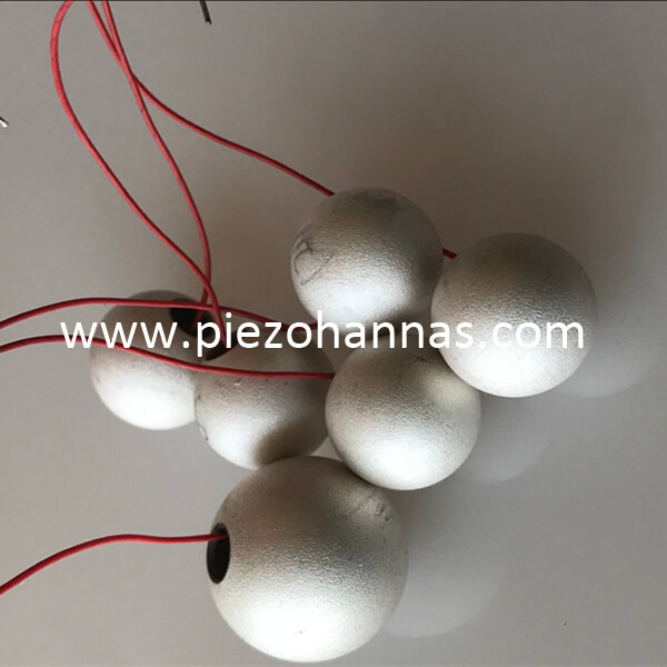 PZT 5A piezoelétrico materiais piezo esfera para sensor de vibração