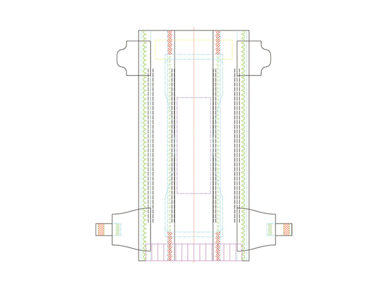 Línea de producción de pañales para bebé Zero-Trim T-type de control completo