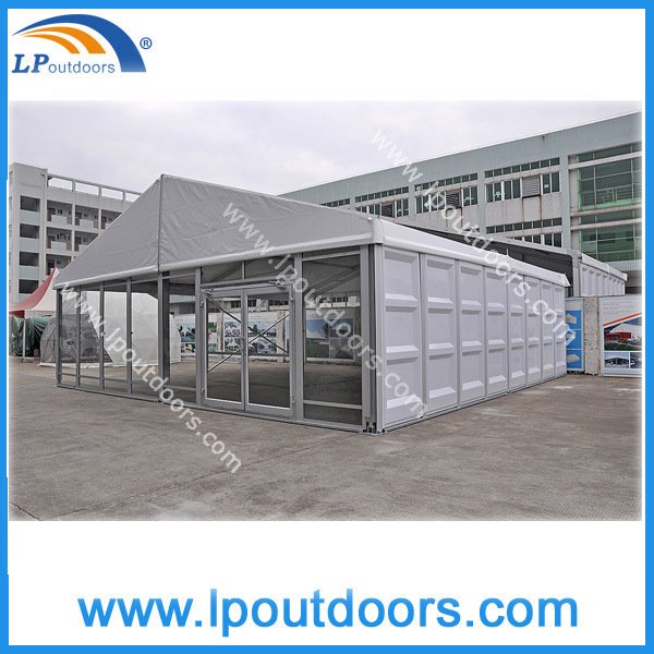 高质量铝室外大商店帐篷与玻璃墙和吸收墙壁