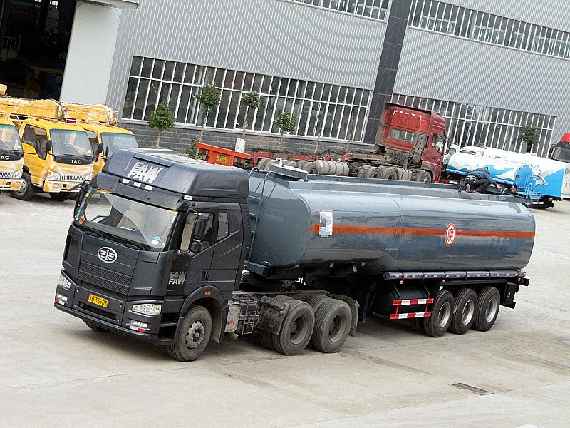 acoplado químico del tanque del ácido sulfúrico del petrolero de camino del líquido CHL de 3axle 2axle 27000liter 27cbm 38CBM