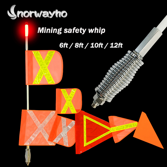 Warning whips Safety Mining LED Flag