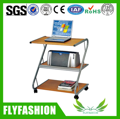 Metal Frame Wooden Computer Desk with Wheels(PC-15)