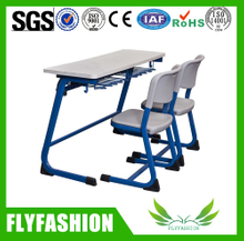 escritorio y silla de madera y del metal baratos (SF-15D) del marco de la escuela