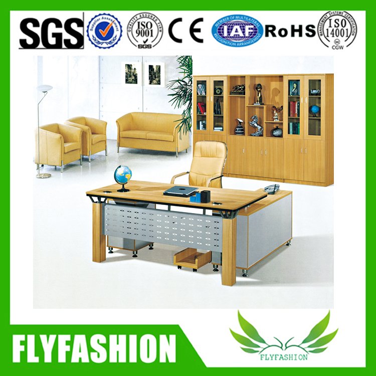 escritorio de oficina ejecutiva ergonómico de madera moderno al por mayor (ET-64)