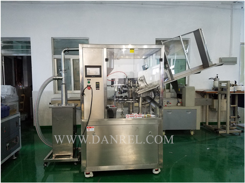 Fully Automatic Metal Tube Filling And Sealing Machine with Charging Machine
