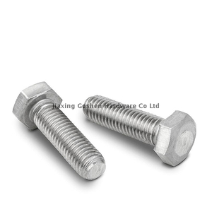 Tornillos hexagonales de rosca fina de acero inoxidable 316 para bicicletas