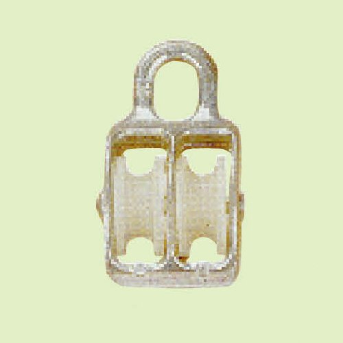 PULLEY. MATERIAL OF BODY: ZINCALLOY; MATERIAL OF WHEEL :NYLON