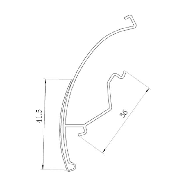 PVC Shelf Label Holders DS032