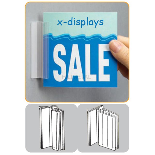 Hinge Sign Gripper with Adhesive Base SG-C15