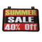 Hanging Metal Sign Frame with Two Rings 11X7 Black