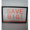 11x7 Plastic Sign Holder W/Sholvel Base countertop retail displays PF117B