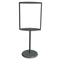 New-- Double Sided Elliptical Poster Frame With Round Base 22x28 MF22BK-C1