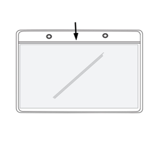 Outdoor Hanging Vinyl Fact Tag Holder With Pressed Zipper VPSZ75.5