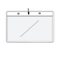 Outdoor Hanging Vinyl Fact Tag Holder With Pressed Zipper VPSZ75.5