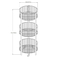3 Tier Wire Dump Bin Round Display Rack WR003
