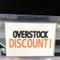 6"X4"Top Fold PVC Shelf Sign Holder PVK64