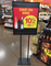 Chrome Floor Posterframe Stand W/Weighted Base 22X28" MF2228C