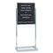 22x28 Chrome Floor Freestanding Poster Frame MF22C-P