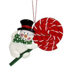 Clay Dough Snowman Ornament (BKC0116)
