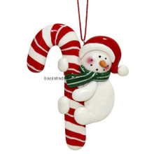 Clay Dough Snowman Ornament (BKC0119)