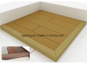 Compuesto pl&aacute;stico de madera del nuevo de la depresi&oacute;n WPC suelo pl&aacute;stico de madera al aire libre del Decking