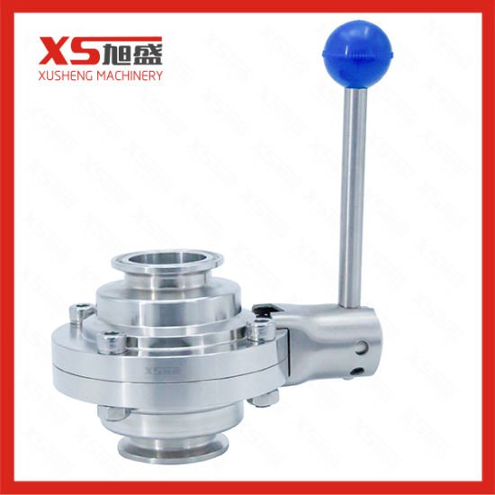 Зажим с нержавеющей трубкой Санитарный Tri Clamping Butterfly Type Ball Valve