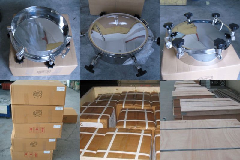 Овальная крышка люка давления из нержавеющей стали AISI304 для пищевых продуктов