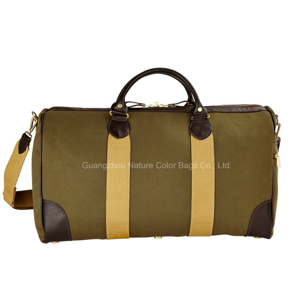 Mens Casual Canvas Duffle Bag for Long Weekends and Traveling