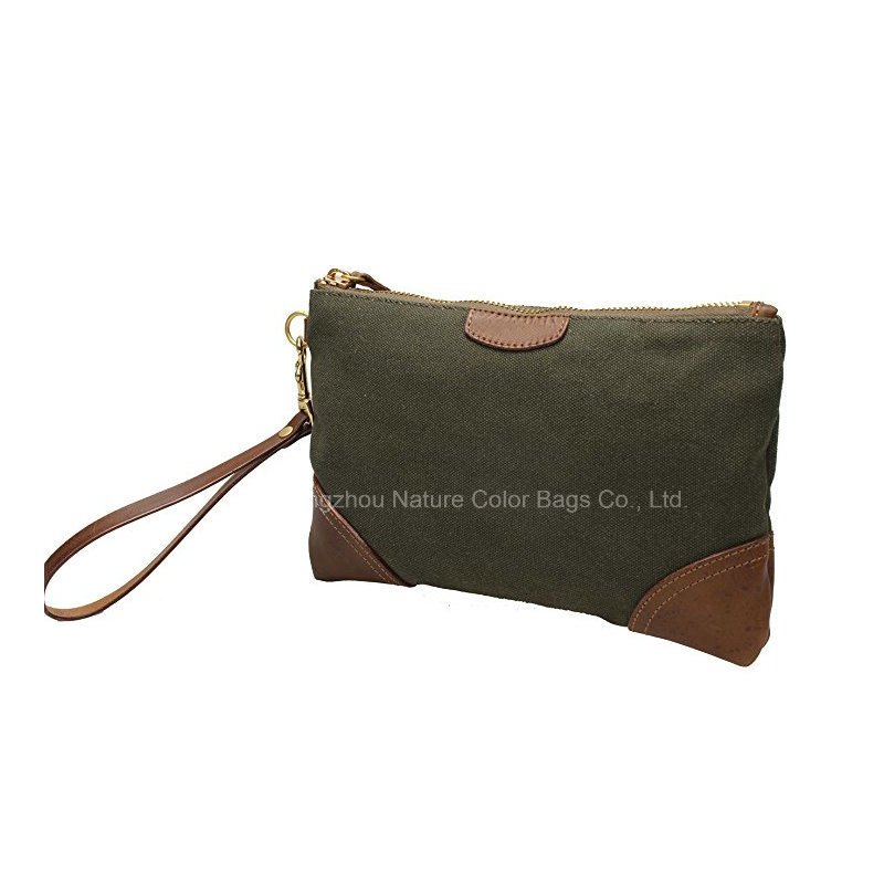 Ladies Leisure Casual Canvas Clutch Bag for Daily Life