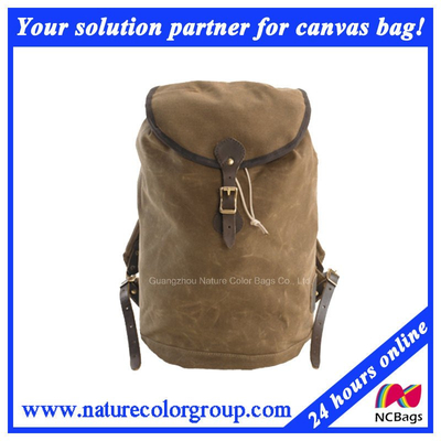 Mens Designer Leisure Canvas Backpack for Camping and Trips