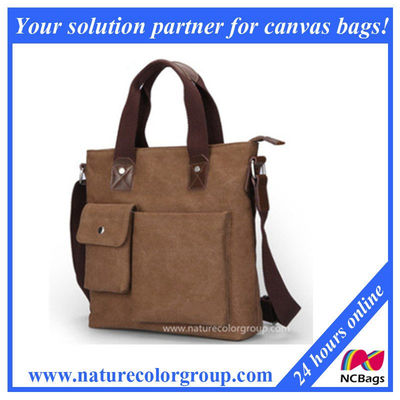 Man Fashion Canvas Handbag Laptop Bag for Business