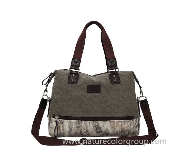 Women′s Designer Canvas Satchel Handbag