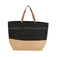 Fashion leisure daily handbag jute tote bag shopping bag for women