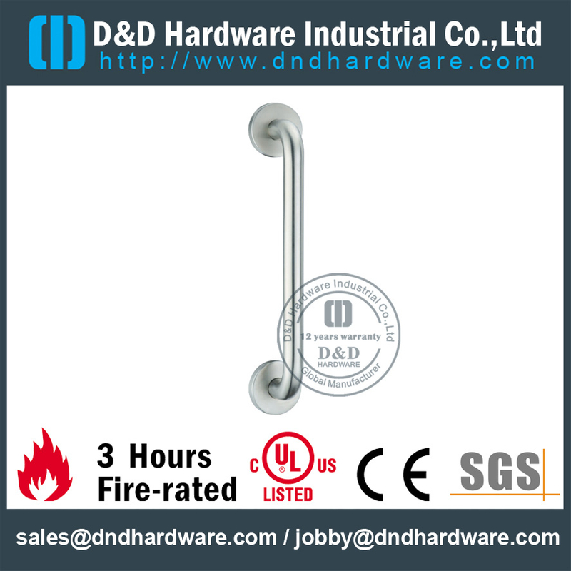 Aço inoxidável 316 moderno puxador para porta de fogo-DDPH041
