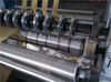 Horizontal type paper slitting and rewinding machine