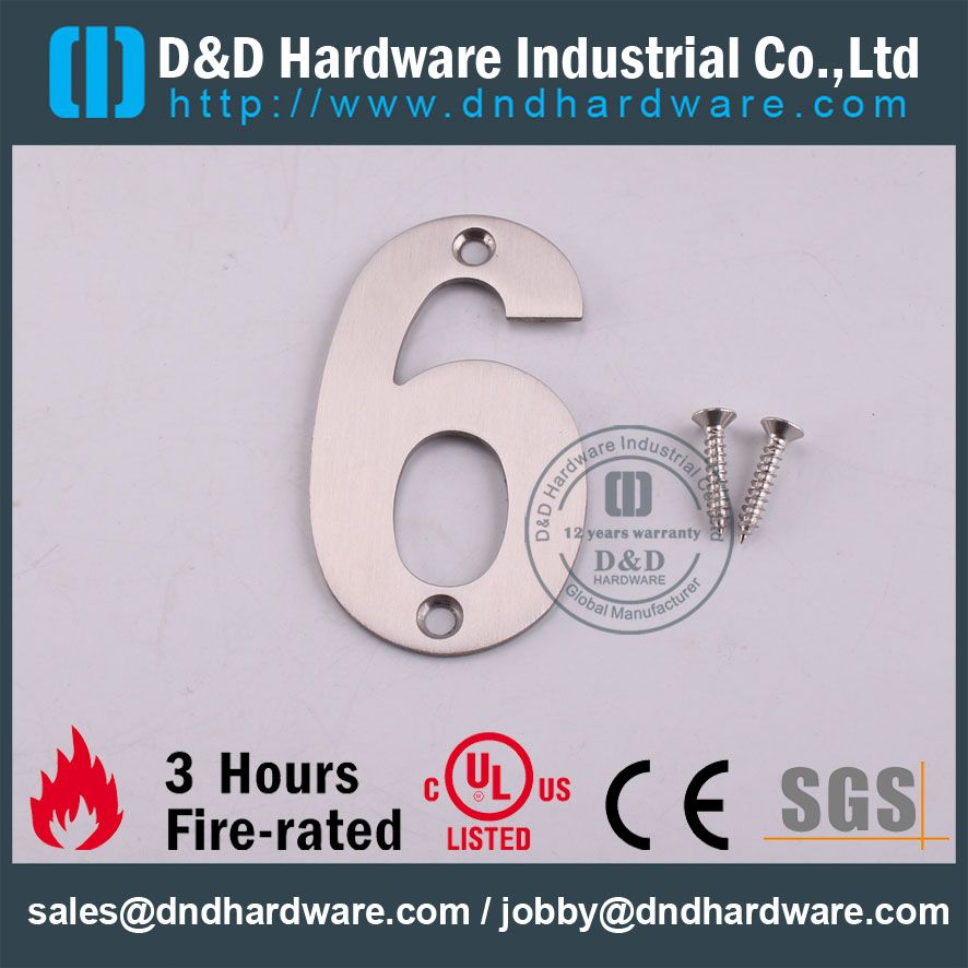 D & D Hardware-Design Decorativo SS304 Placa de Sinalização DDSP013