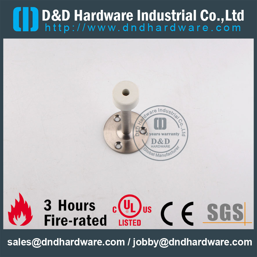 D&D Hardware Modern Interior Stopista de portas de aço inoxidável DDDS018