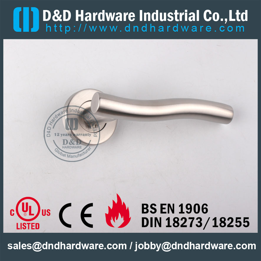 D & D Hardware-Fogo Rated Porta de aço inoxidável DDTH007