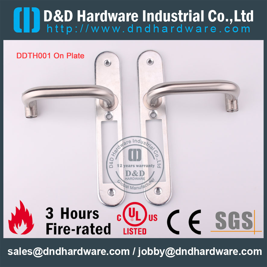 D & D Hardware-Europe Market Alavanca de tubo com placa DDTP003