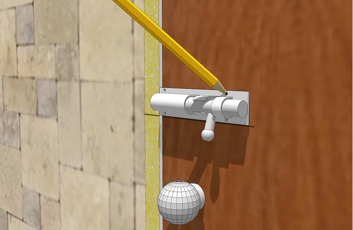 Instalação da porta da porta
