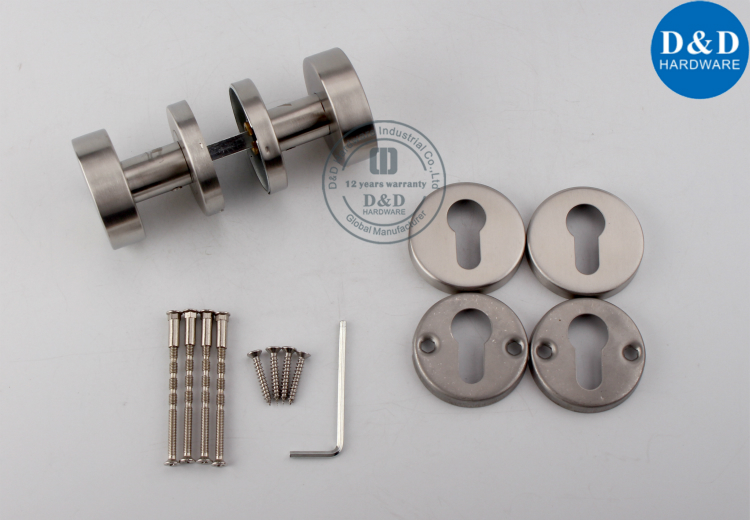 Stainless Steel 304 Lingkaran Bentuk Mortice Pintu Knob-D & D Hardware