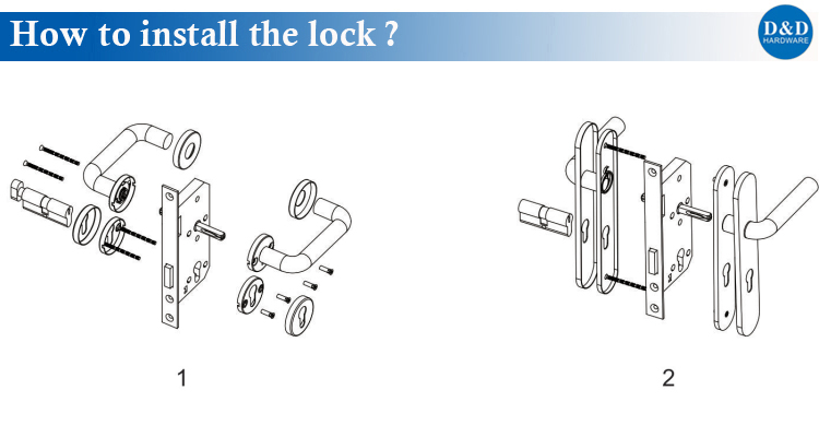 D&DハードウェアからのCE Mortise Lockのインストール