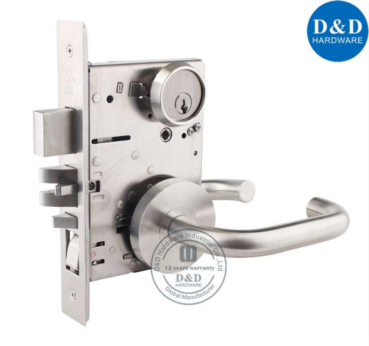 Sus304 Ansi Grade 1 Mortise Lock com UL Listed-D&D Hardware