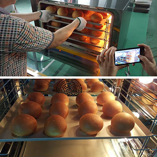 Upgraded convection oven testing HEO-8 FLAMEMAX