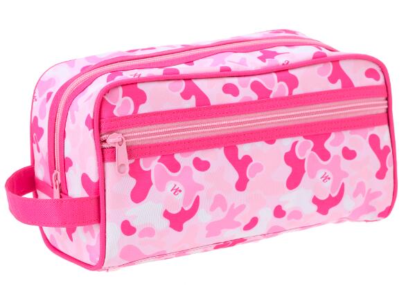 Camo cosmetic bag for travel