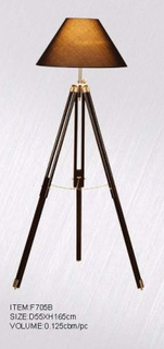 Lámpara de suelo de madera contemporánea del trípode (F705B)