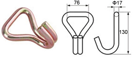 WH7500 3' ダブル J フック BS:10000KG/22000LBS - Dawson Group Ltd. - 中国メーカー、サプライヤー、工場