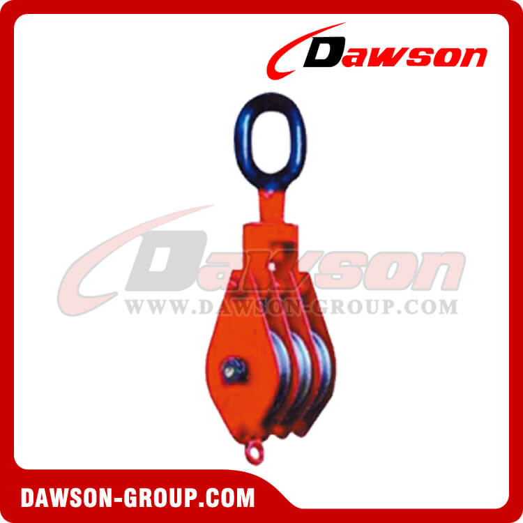 Pulley Block Triple Sheave With Eye, snatch block, pulley block China