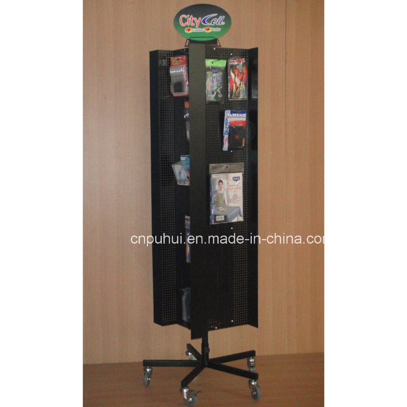 Floor Rotating Pegboard Display Stand (PHY11-207)